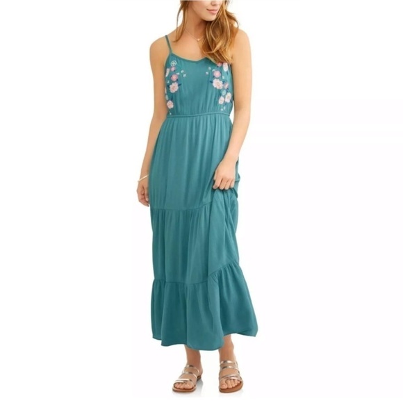 Floral detail gauze maxi - Picture 5 of 12